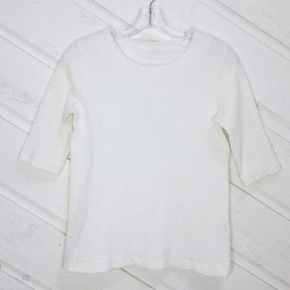 COS Waffle Knit Short Sleeve Sweater Blouse SM 142